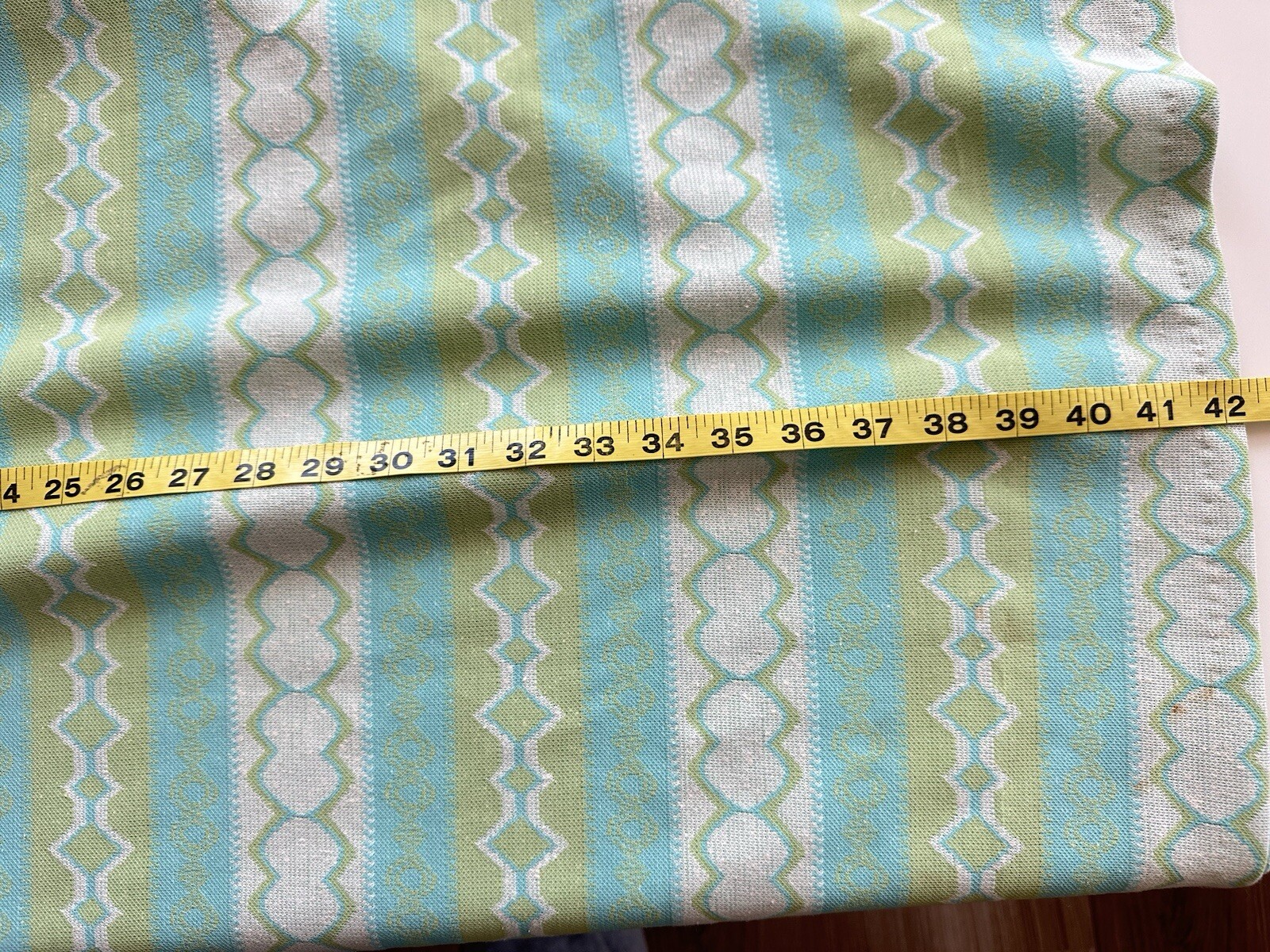 Vintage 70s Mod Shirt Dress Blue Green Stripe Belt Zip Knit Retro Diner Granny