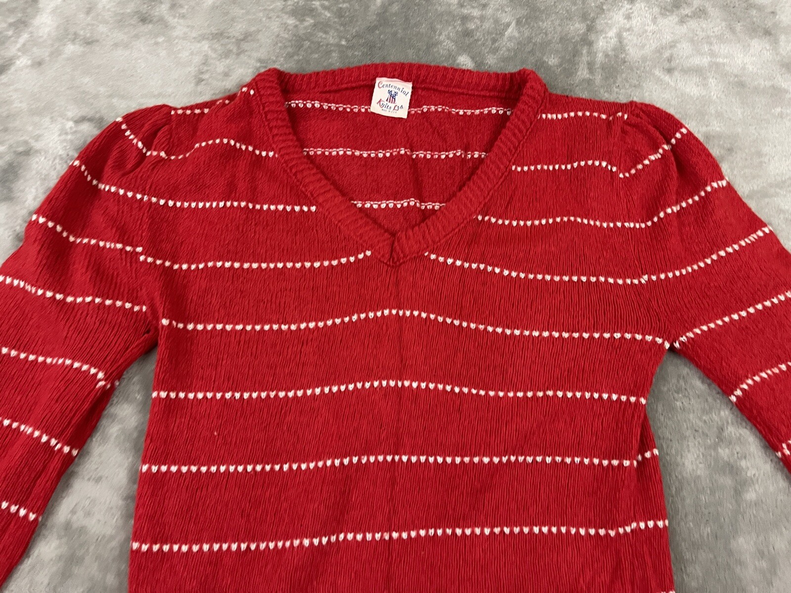 Vintage Centennial Sweater Womens Small (see Measured) Pullover Knit USA Made