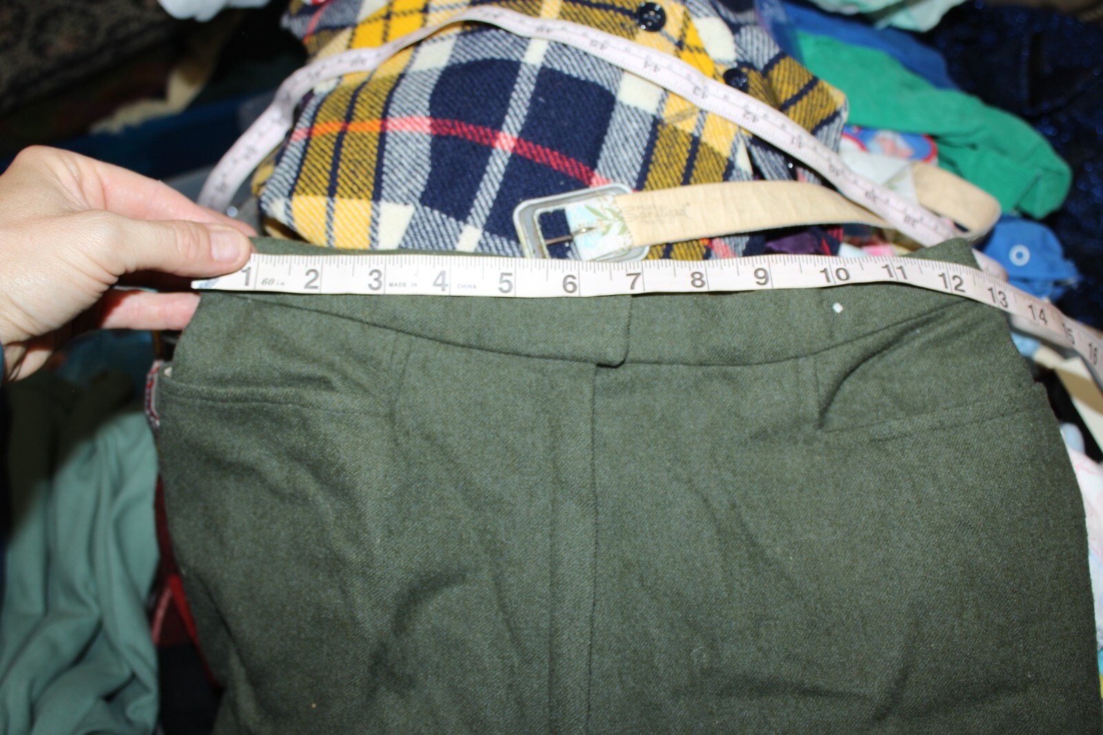 Knockabouts by Pendleton Women&rsquo;s Wool Solid Green Standard Pants (No Size Tag)