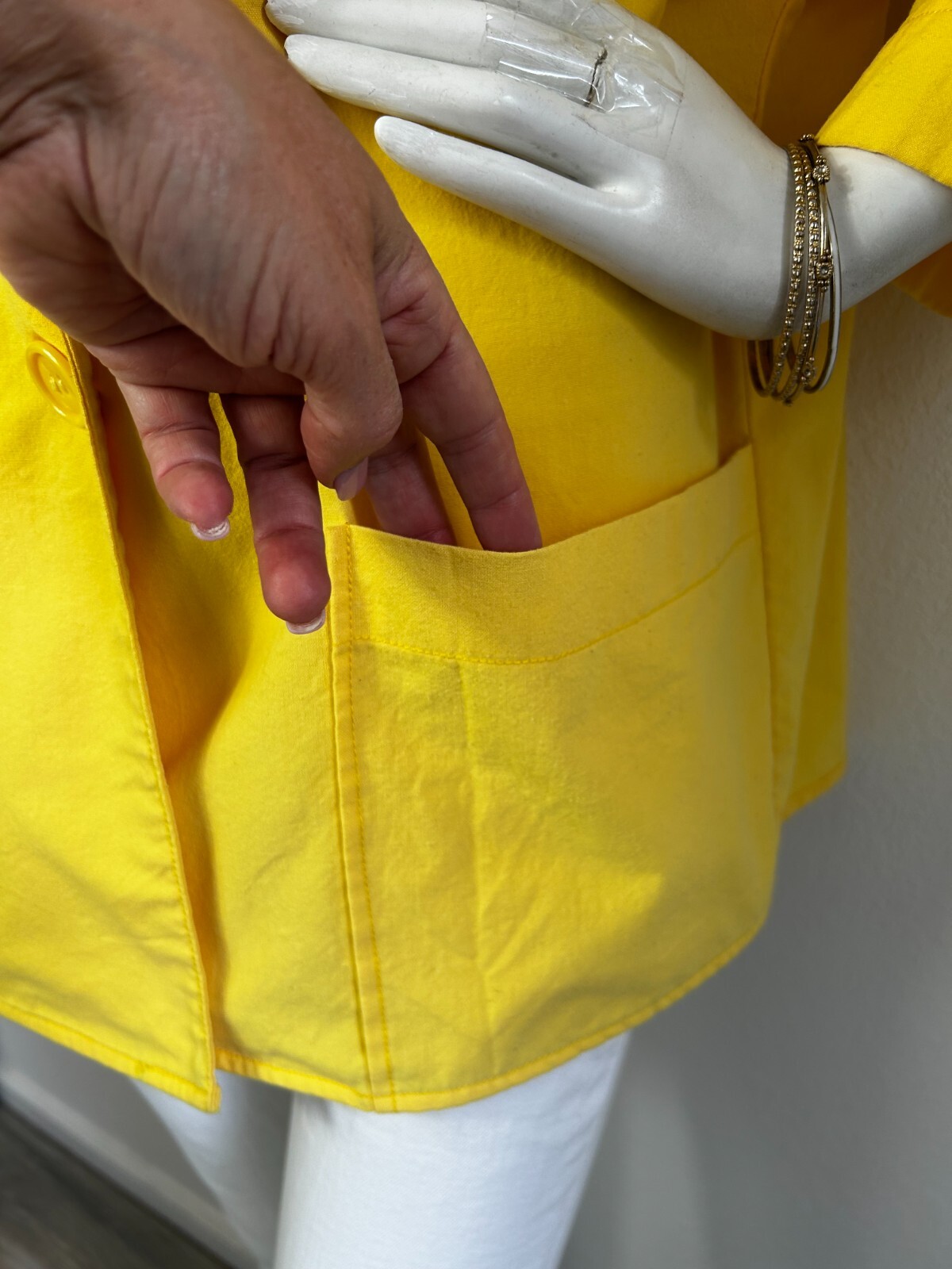 Vintage 80s Made Exclusively For Deb Raglan Sleeve Blazer Yellow Size Medium EUC