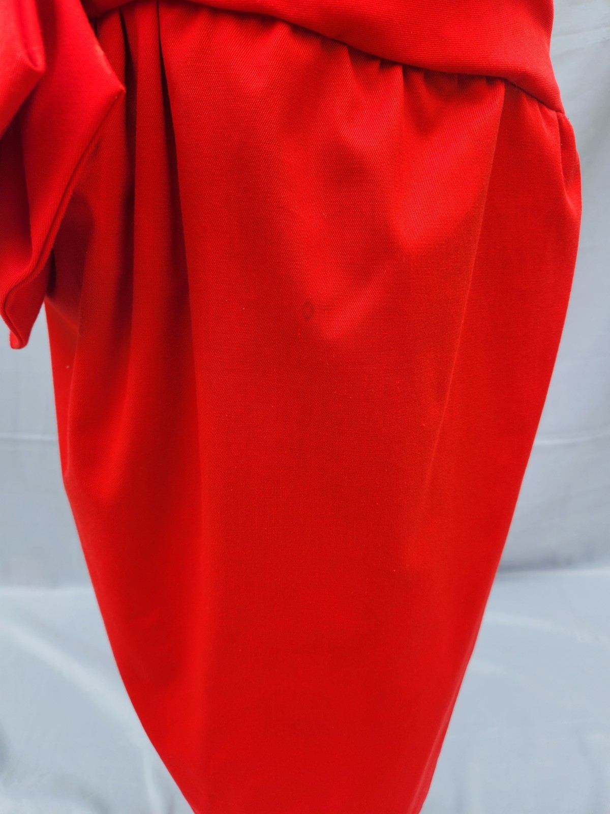 Vintage A.J. Bari Spaghetti Strap Dress w/Bow Size 8 ~ Red ~ SEE DESCRIPTION