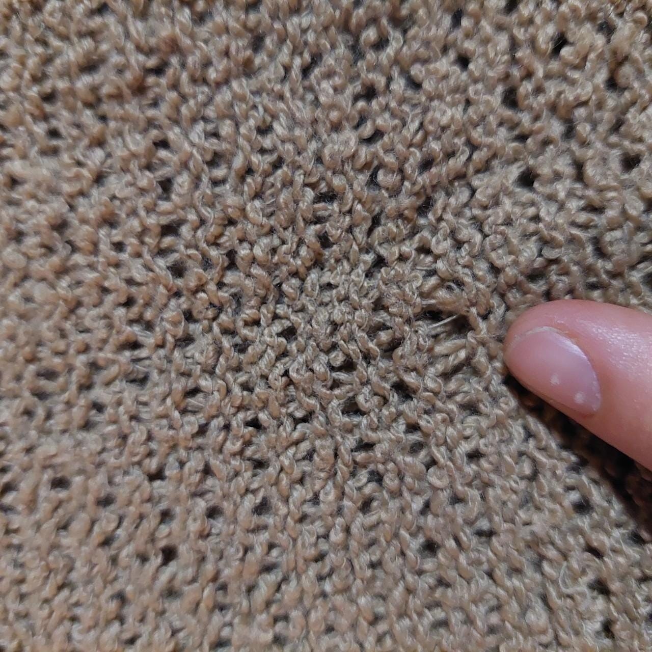 Vintage light brown V-neck short sleeve knit top.