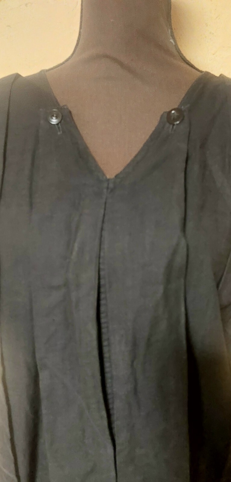Museum Quality 1910s Edwardian Black Cotton Gymsuit, playsuit, Made By « Winner »