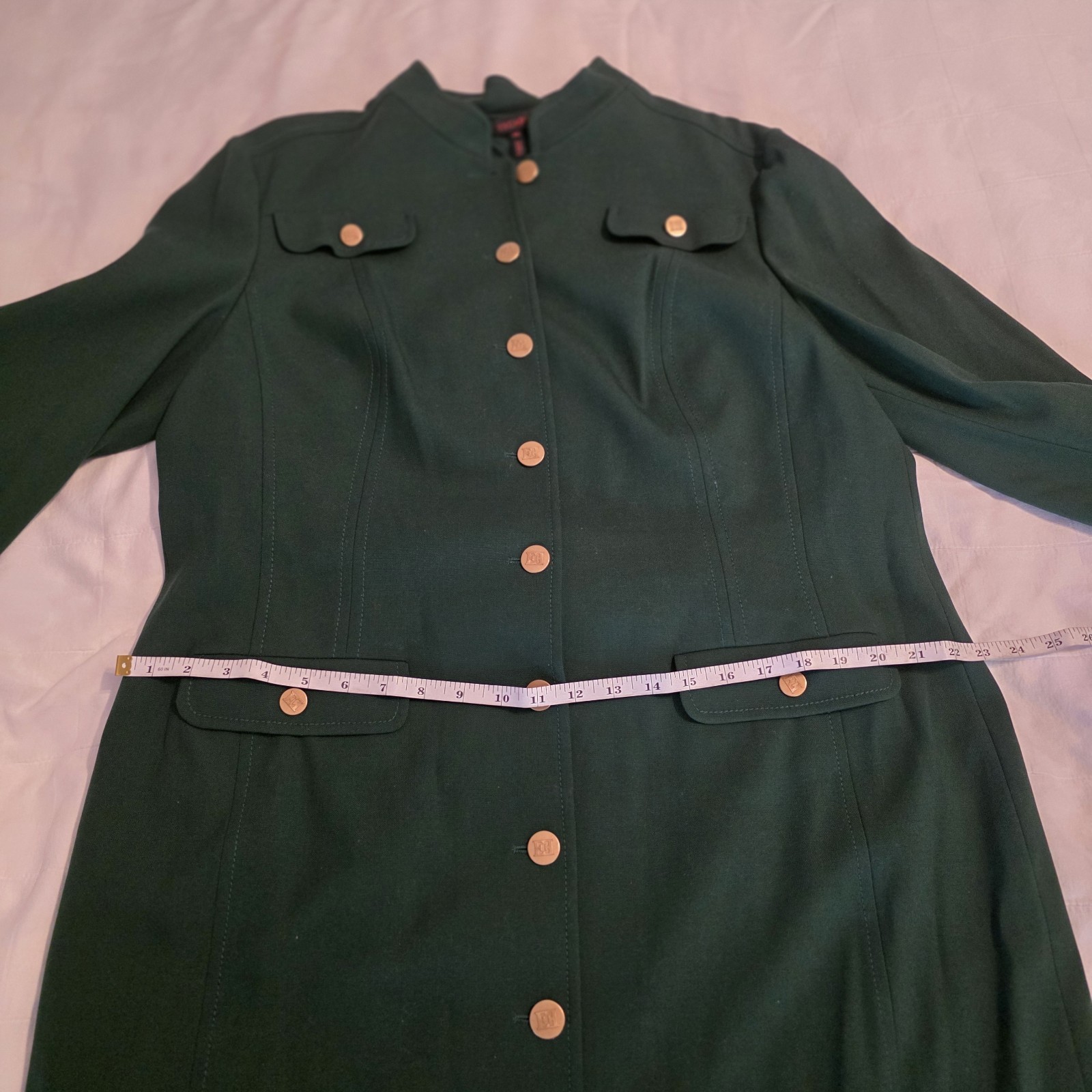 VTG Escada Midi Dress Sz 46 Structured Classic Designer 44&Prime; Length EU Luxury