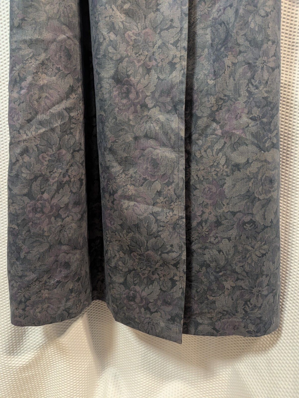 New Old Stock Vintage London Fog Floral Teflon Trench Rain Coat Size 8 Regular