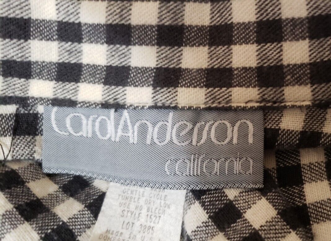 Vintage Carol Anderson Cottage Core Flannel Dress. Size 4