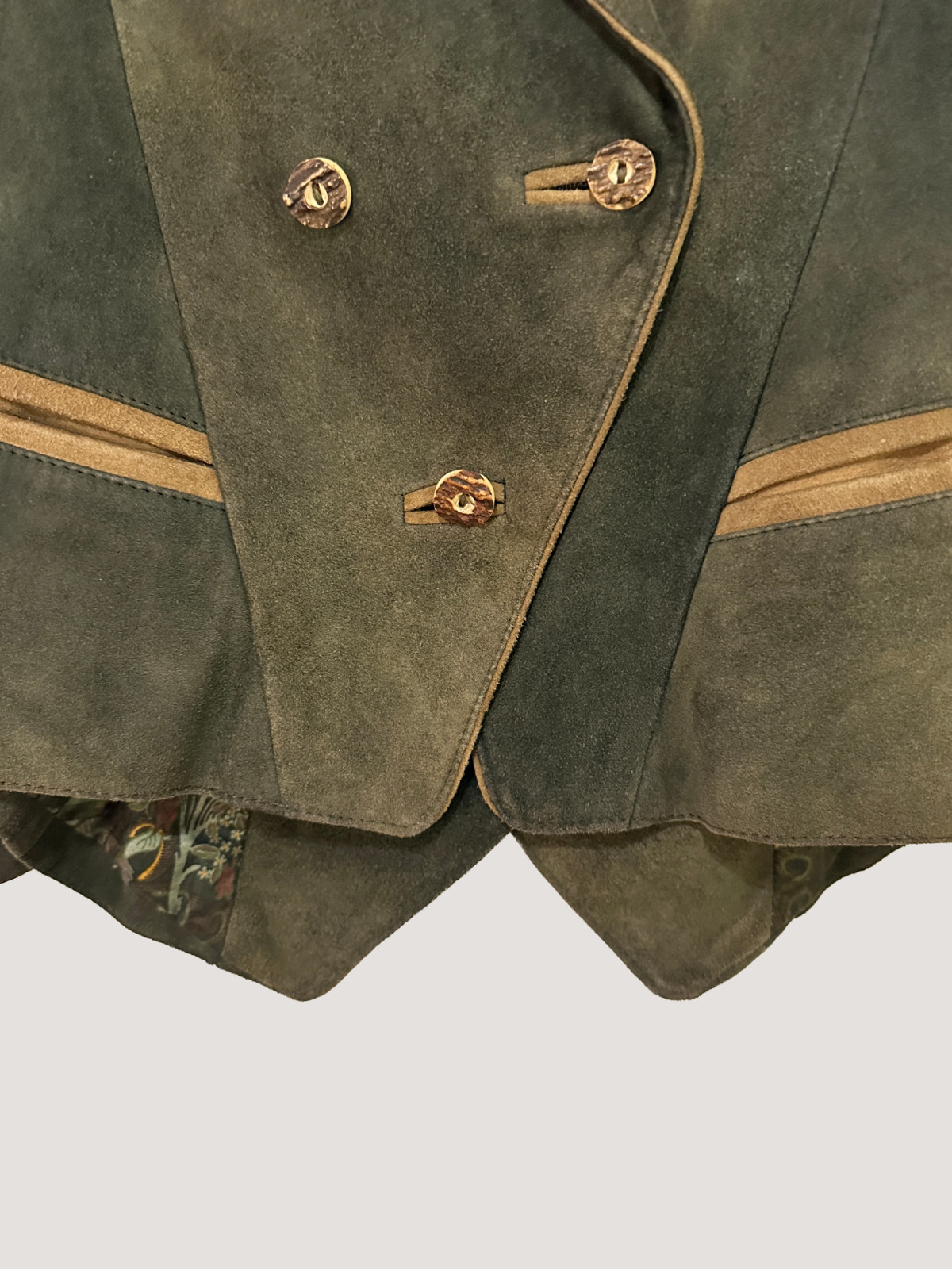 VTG 80s Meindl Exquisite Suede Suit Set Trachten Jacket Jodhpur Pants 36 XS-S