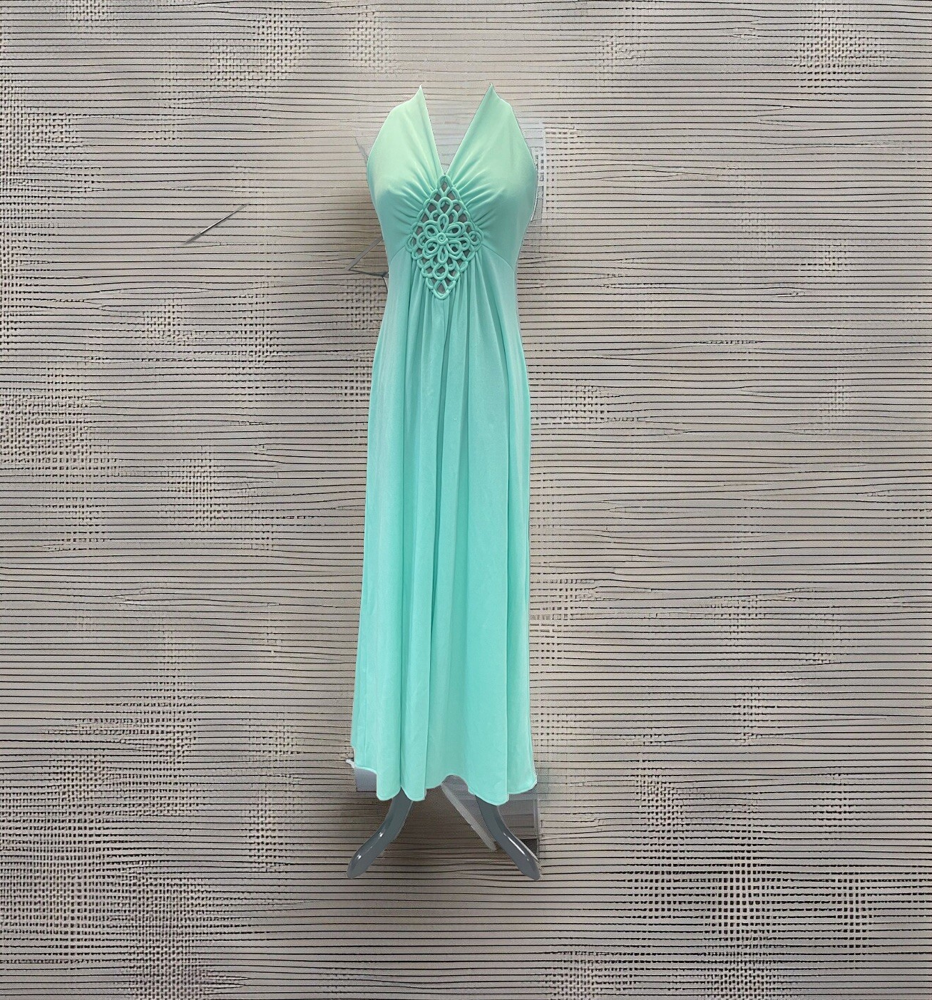 1970’s Mint Green Amy Deb Maxi Formal