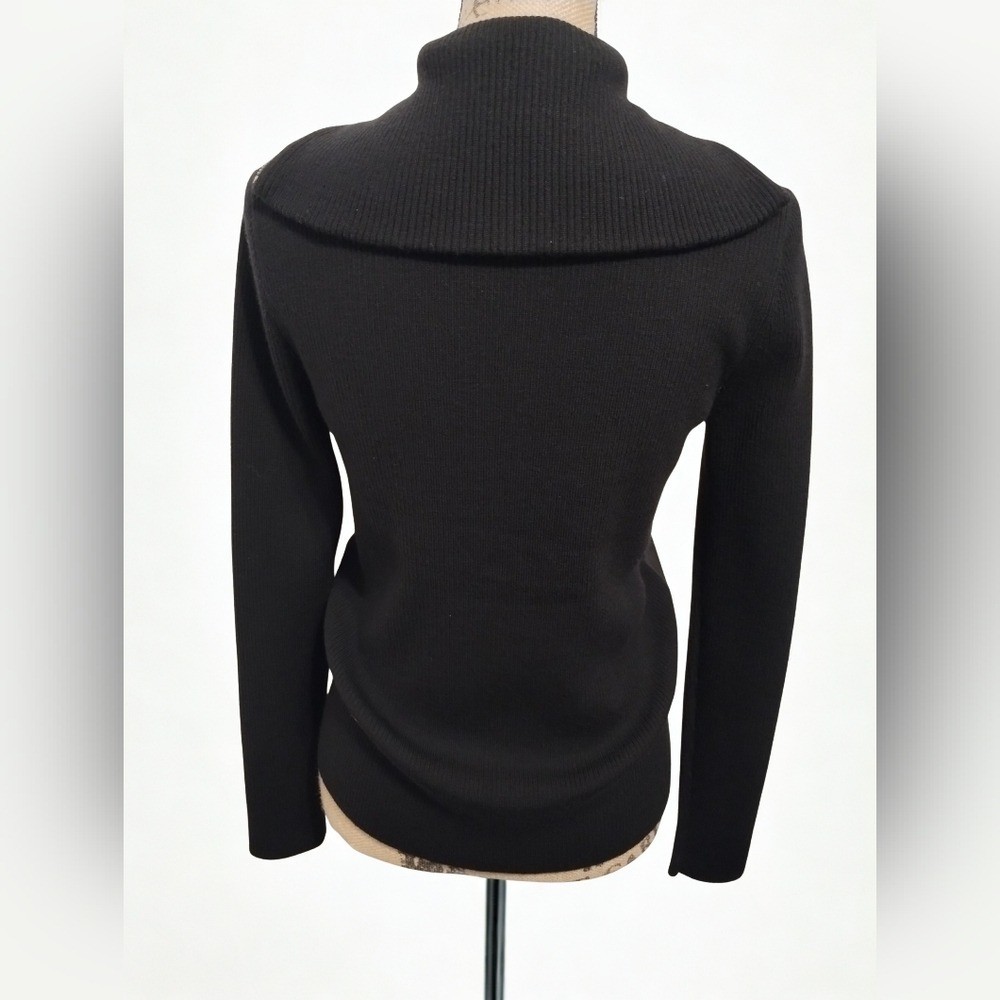 Ralph Lauren Vintage Equestrian Wool And Silk Sweater Zip Jacket Women&rsquo;s Size M