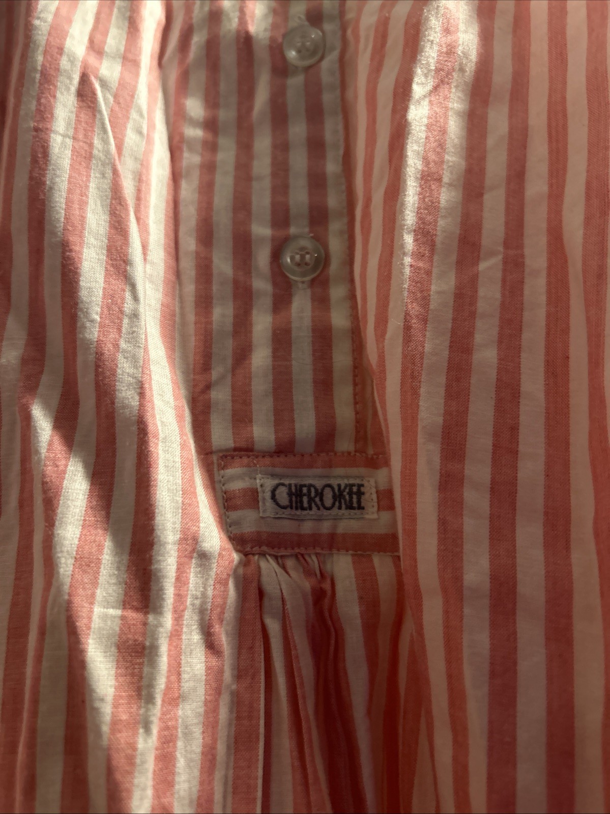 VTG Cherokee Striped Long Cottagecore Sleep Shirt Lot Of 3 NOS Deadstock 80s 90s
