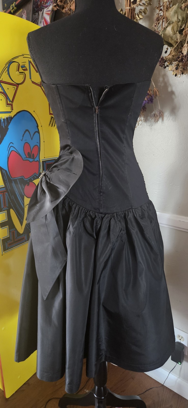 Vintage Black Party Dress Midcentury