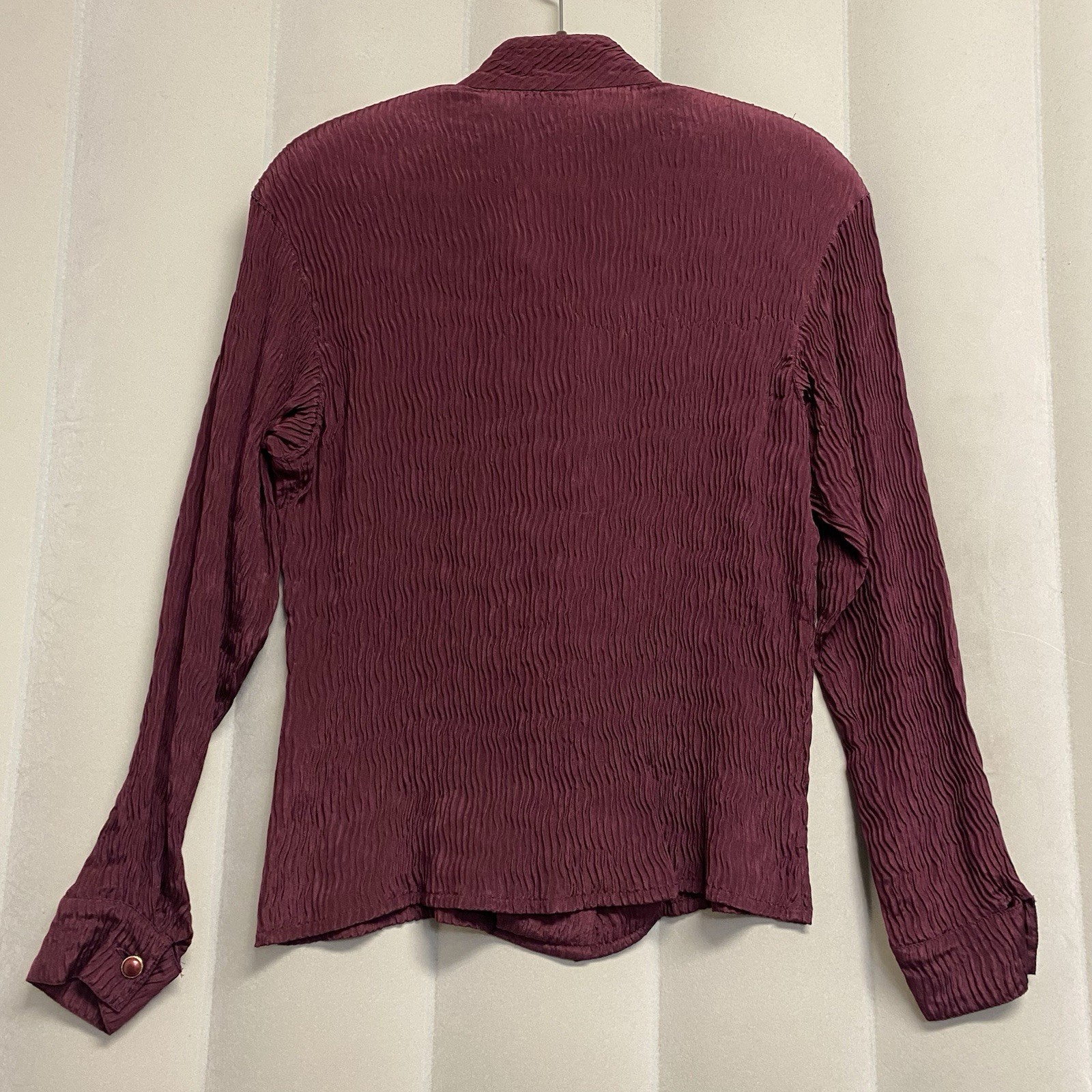 Vintage Amen Wardy Emanuel Ungaro Parallele Women’s Top Crinkle Designer Luxury