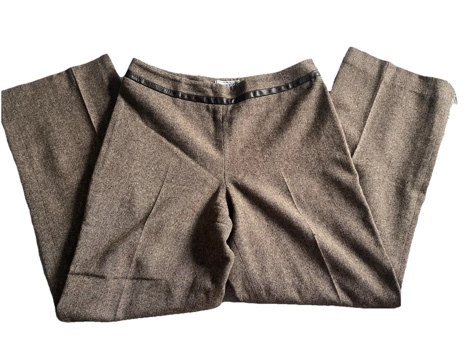 Vintage Womens Pendleton Wool Dress Pants Trousers Brown Size 8 Inseam 29” USA