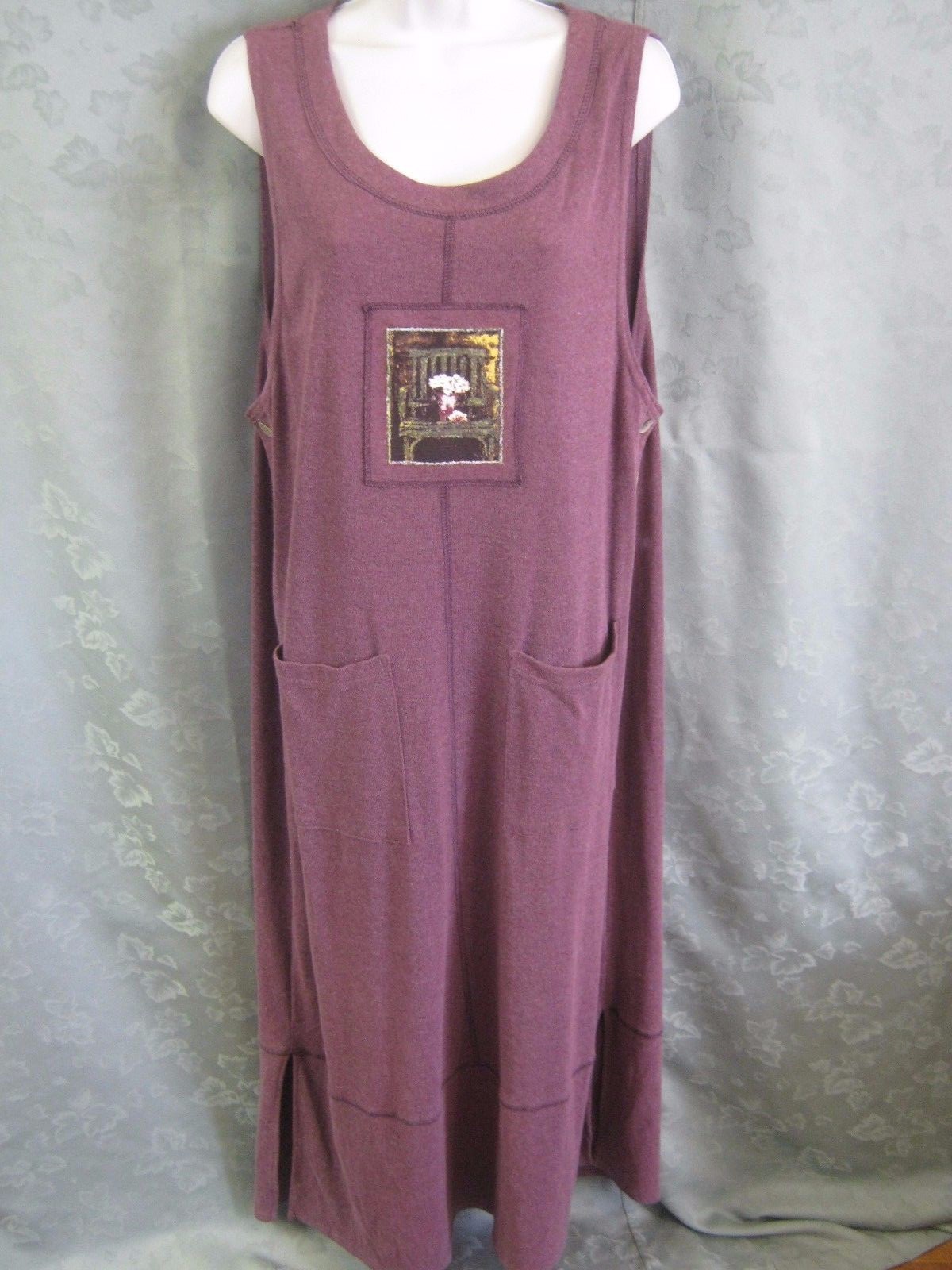 VTG 90&rsquo;s California Concepts Purple Knit Jumper Dress Size 8 NWOT
