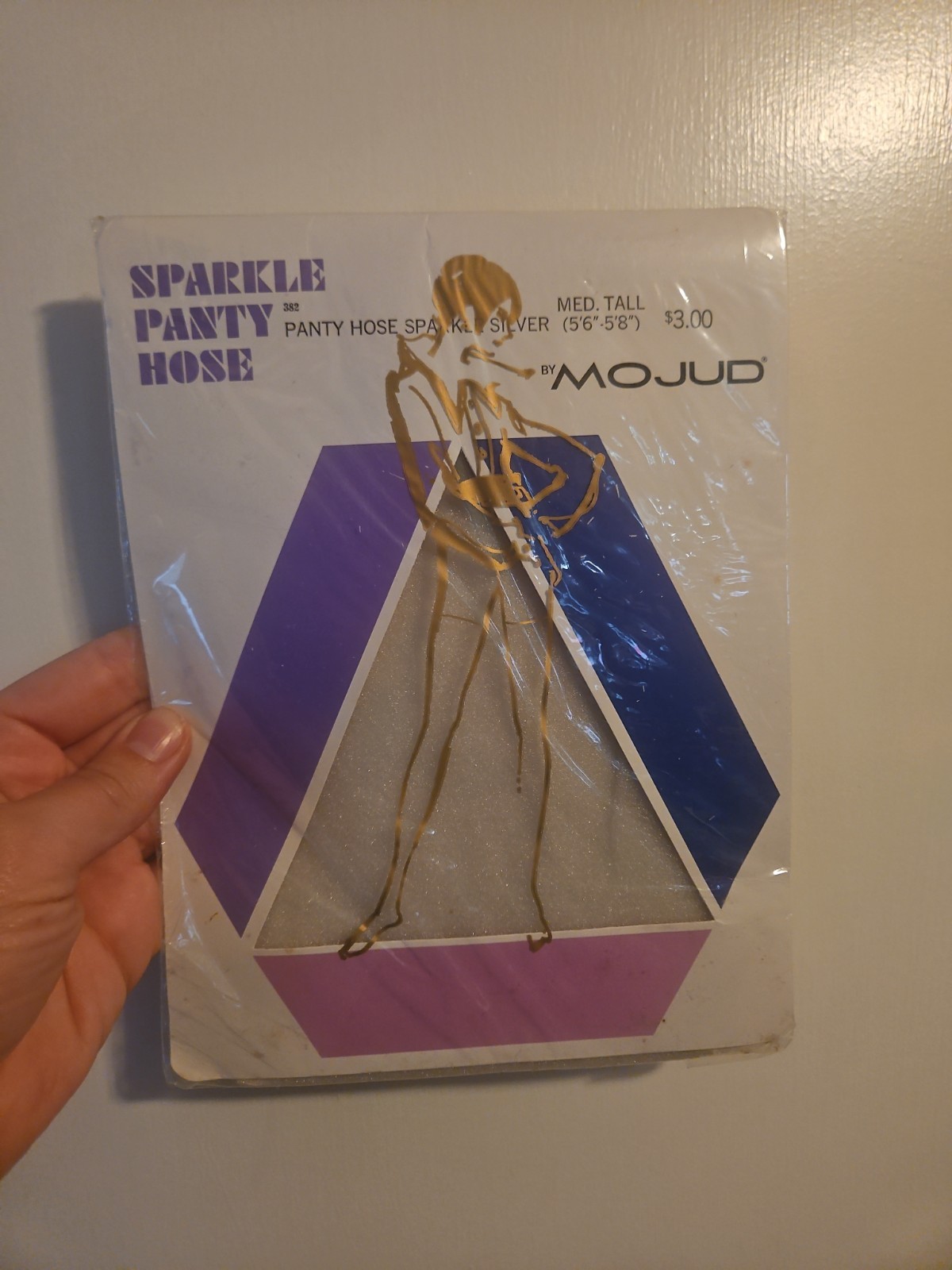 Mojud Sparkle Panty Hose Med Tall 100% Nylon In Package