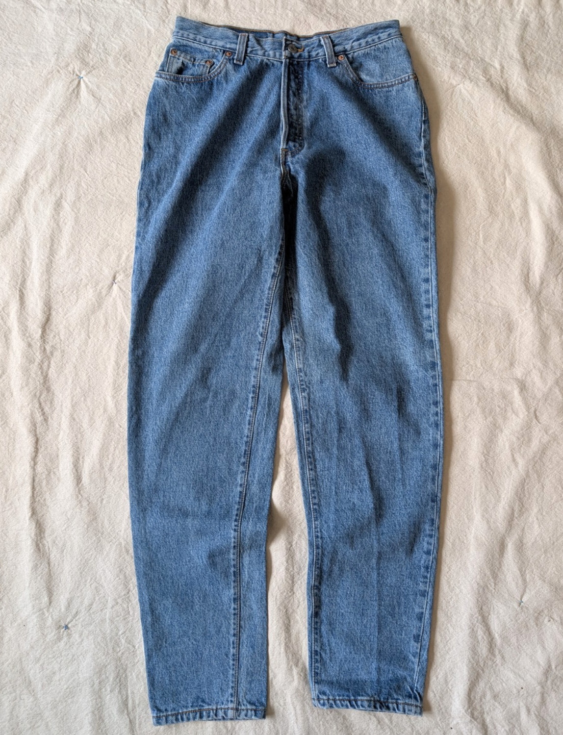 Vintage 1991 Levi&rsquo;s 17501 Women Blue Denim Button Fly Jeans Size 13 29×31 USA