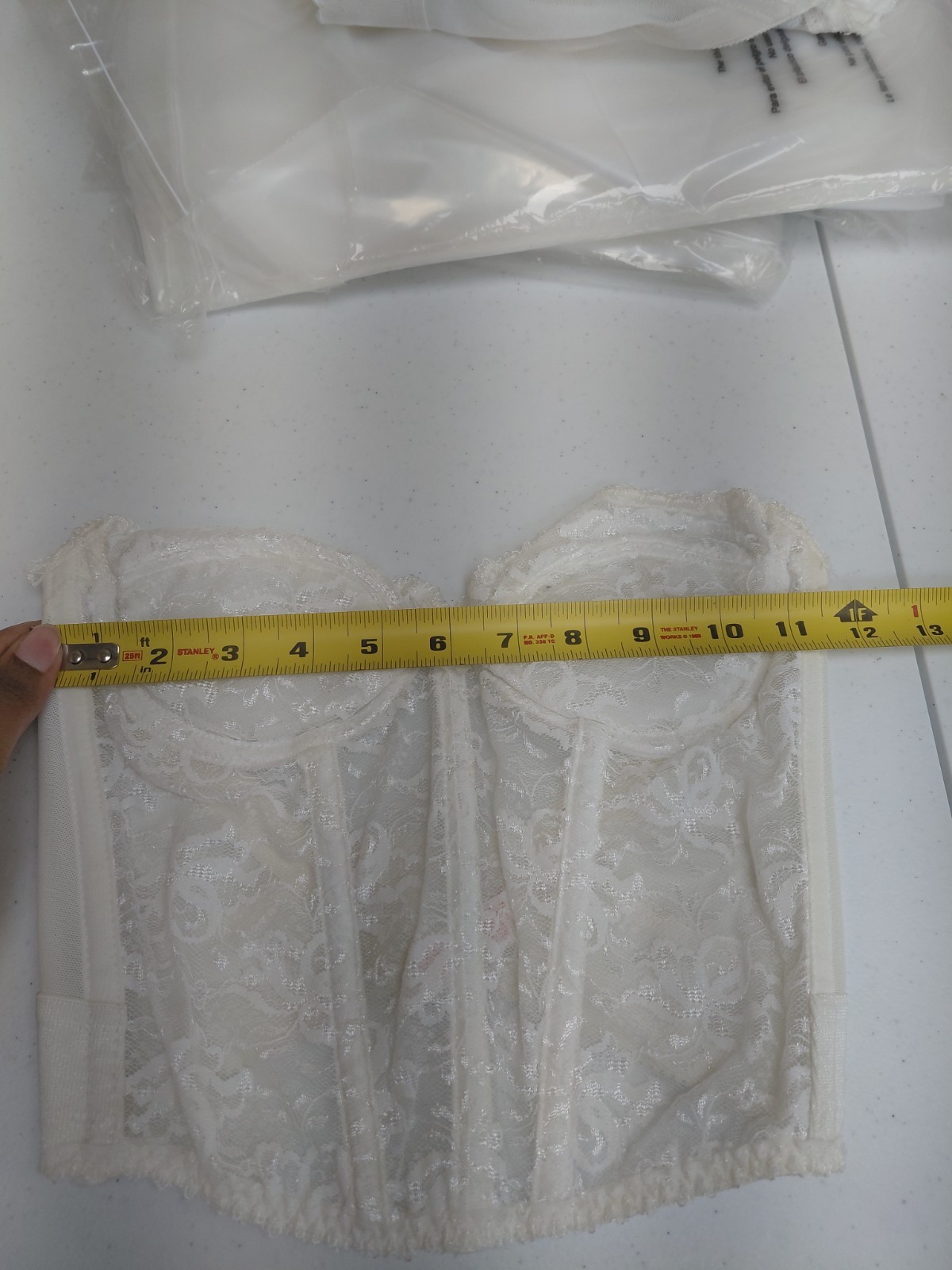 Vintage Backless By Smoothie White Laced Corset 34C