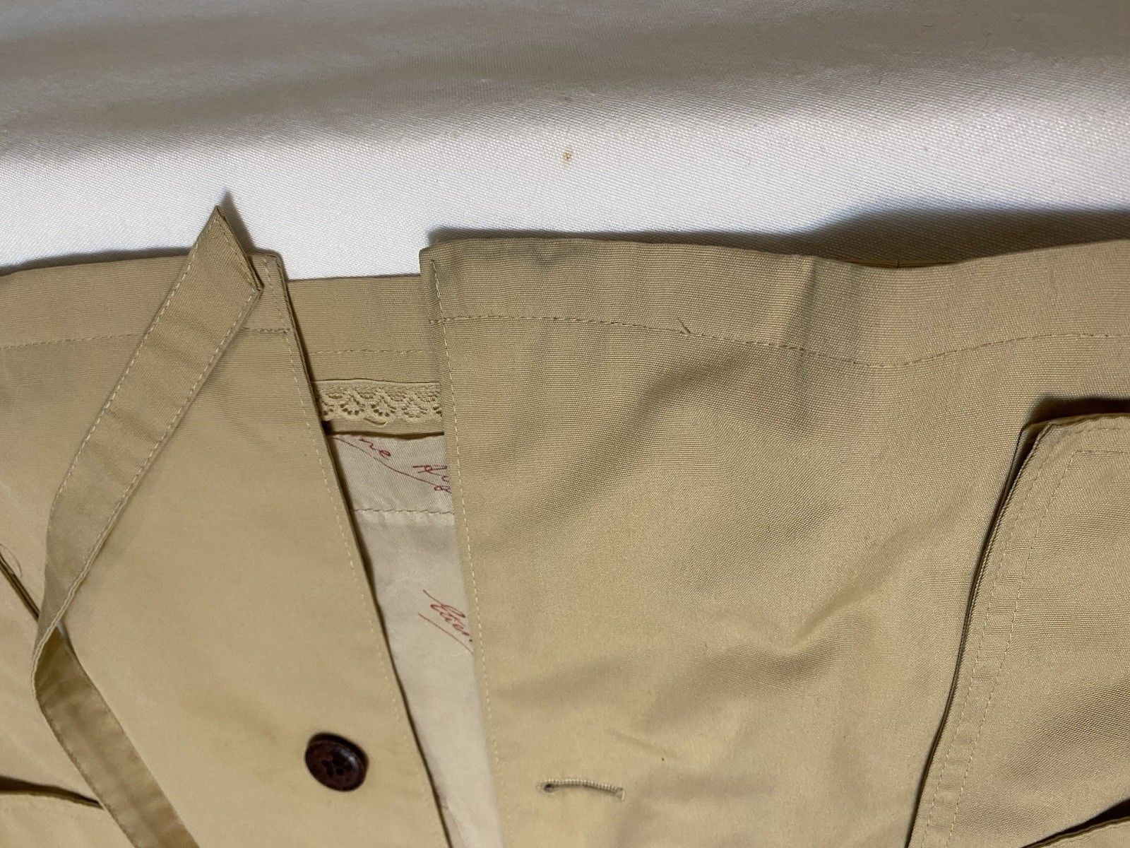 Vintage Eitenne Aigner All Weather Rain Coat With Oversize Hood & Drawstring