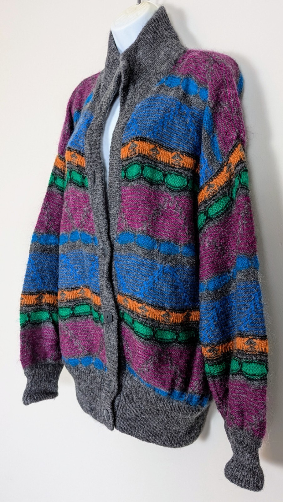 Vintage Escada Margaretha Ley Long Sleeve Mohair Sweater Size 38 W Germany 1980s