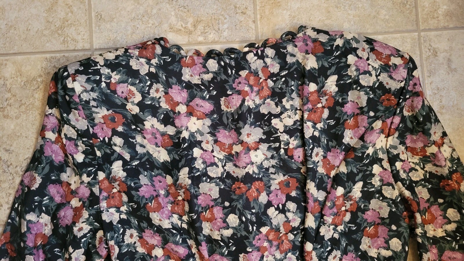 Vtg E.D. Michaels by Melanie Drucker Floral Sz 11-12 A-Line Dress Cottagecore