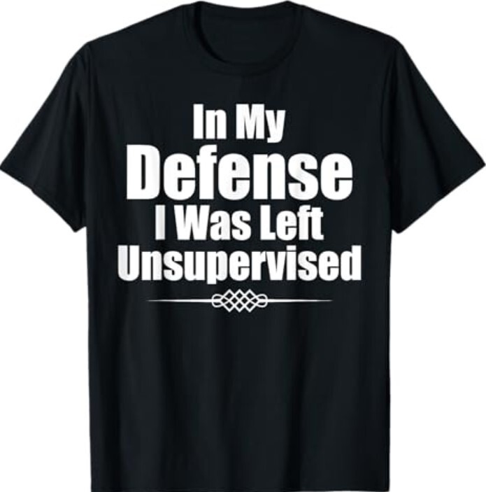 Funny In My Defense I Was Left Unsupervised T-Shirt T-Shirt