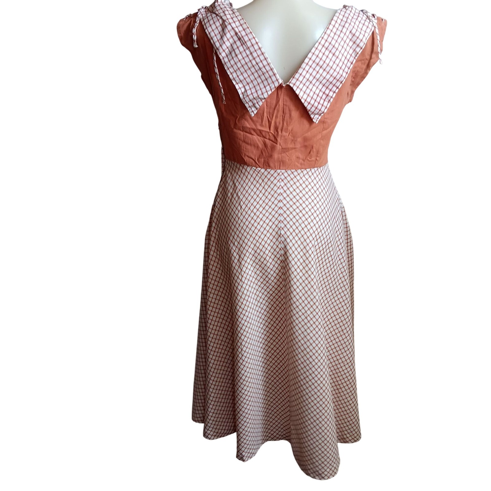 Women&rsquo;s 8 Fashion Frocks True Vintage Dress 50&rsquo;s Checkered Country Party Dress