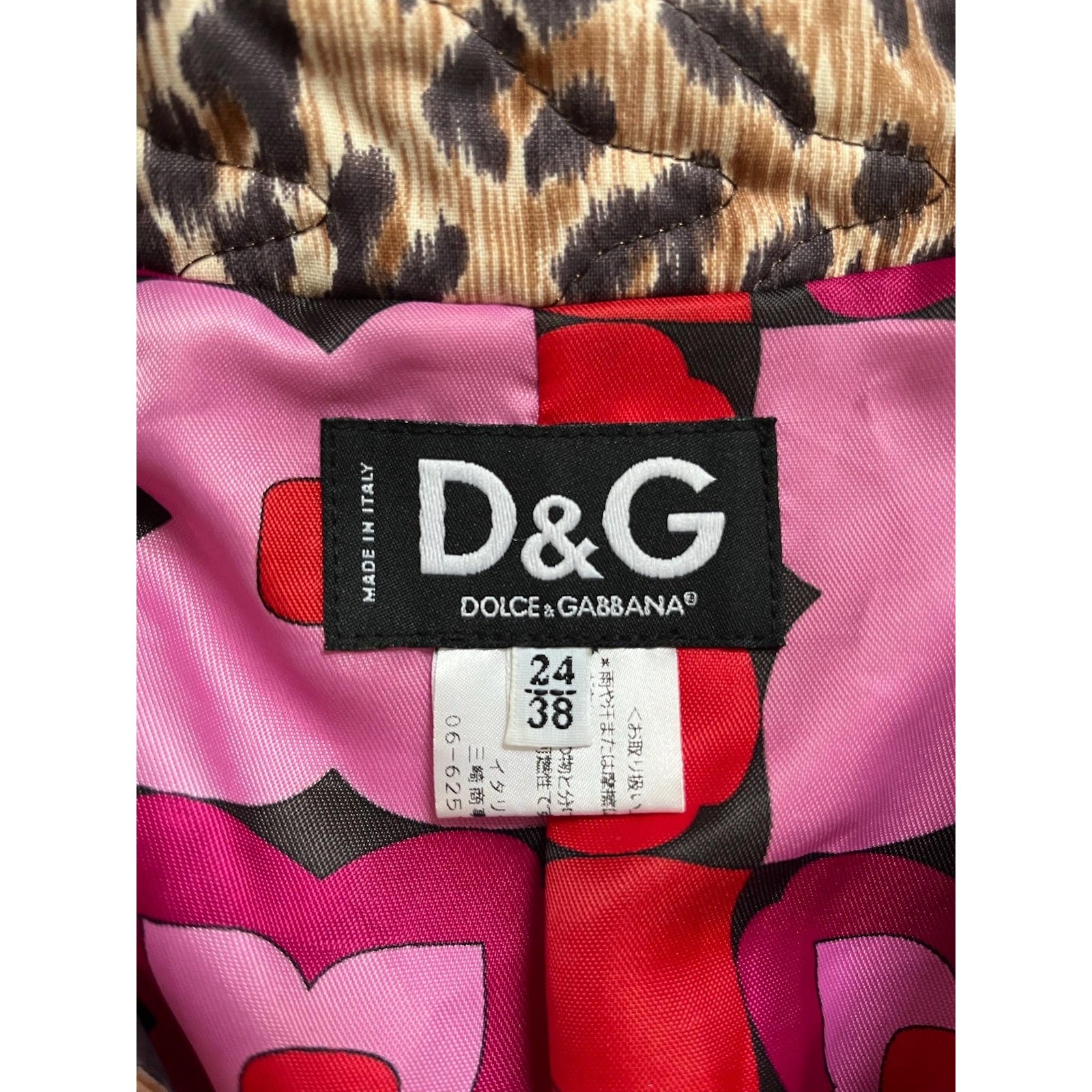 2000s Jacket / Y2K Dolce & Gabbana Leopard Coat / XS