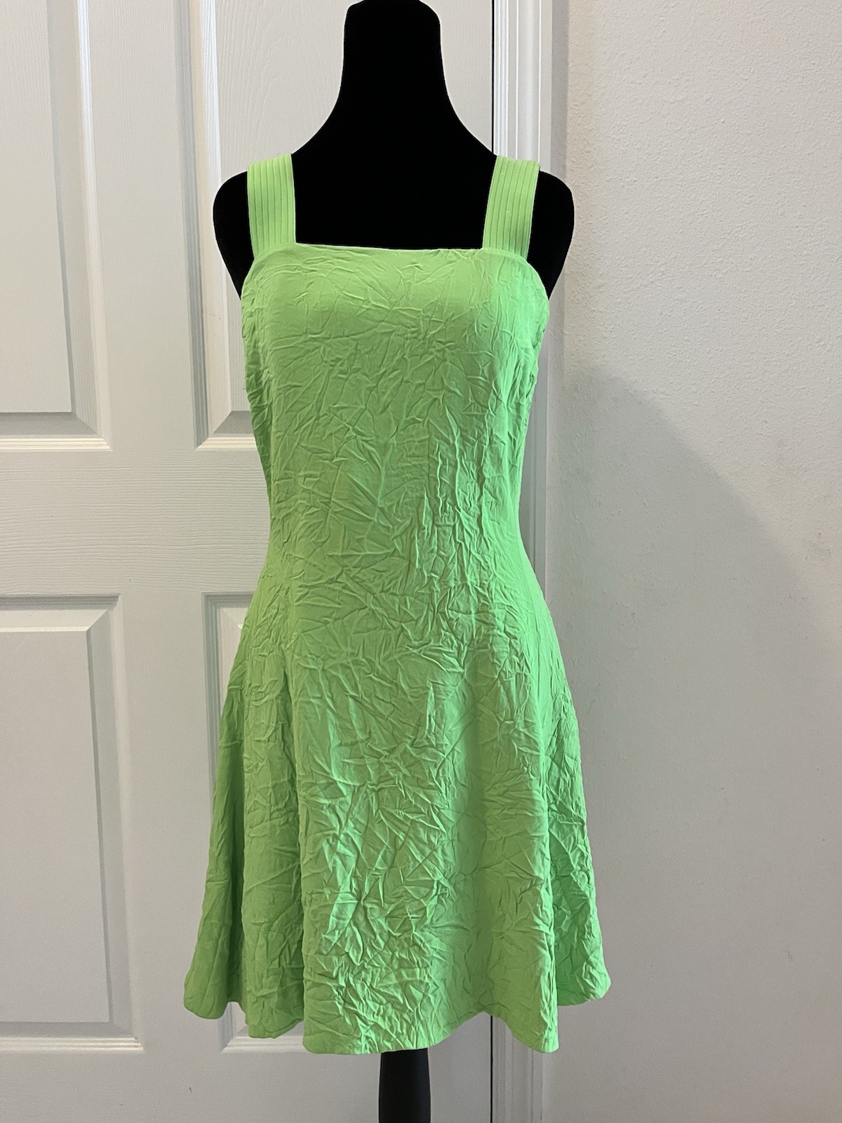 Vintage ISTANTE By VERSACE Light Green Dress, Made In Italy, Size 40