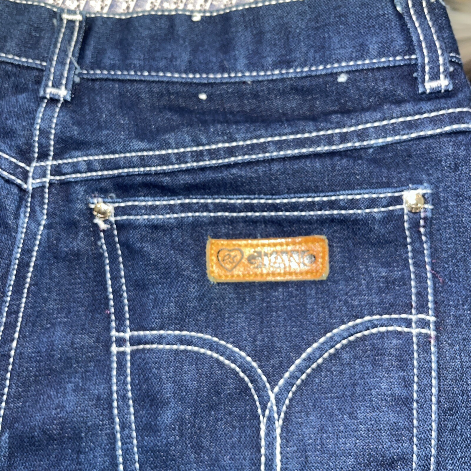 Vintage PS GITANO Jeans DARK Indigo- Not Faded Size 16 Made In BRAZIL Very Nice