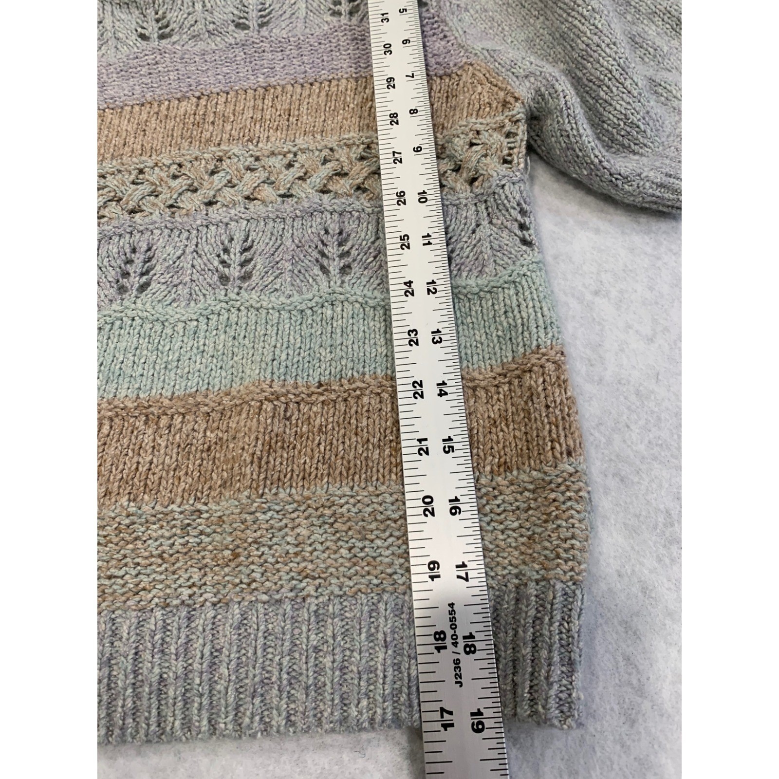 VTG Reference Point Garrett Medium Silk Angora Cottagecore Puff Sleeve Sweater