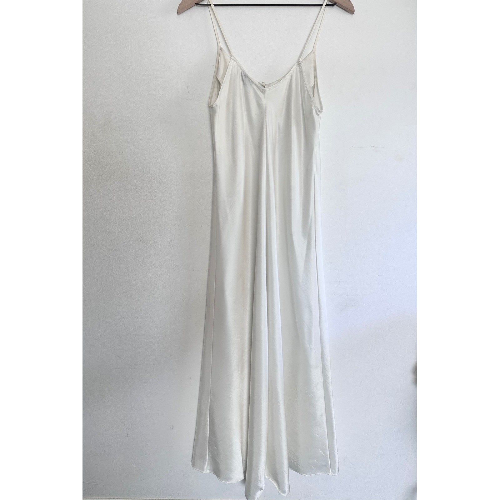 Vintage Miss Dior Ivory Satin Slip Dress Romantic Quiet Luxury Minimalist Glam