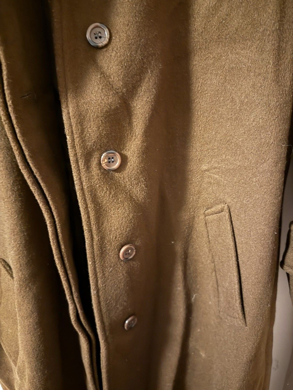 Vintage Paul Levy Women&rsquo;s Dark Brown 100% Pure Wool Long Coat – see description