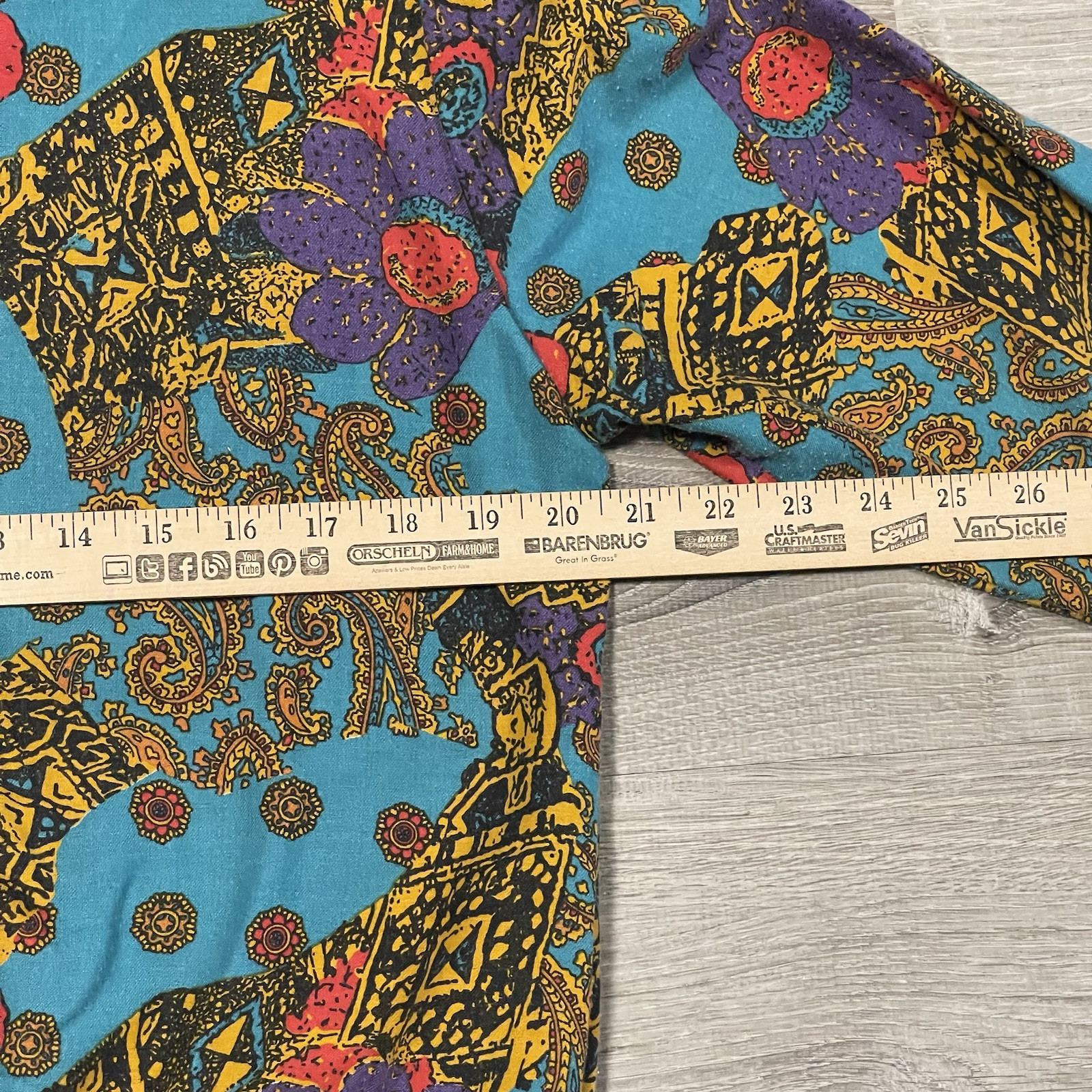 COLORFUL BLAIR BOUTIQUE ZIP UP LIGHTWEIGHT JACKET 1980&rsquo;S WOMENS M USA FLORAL