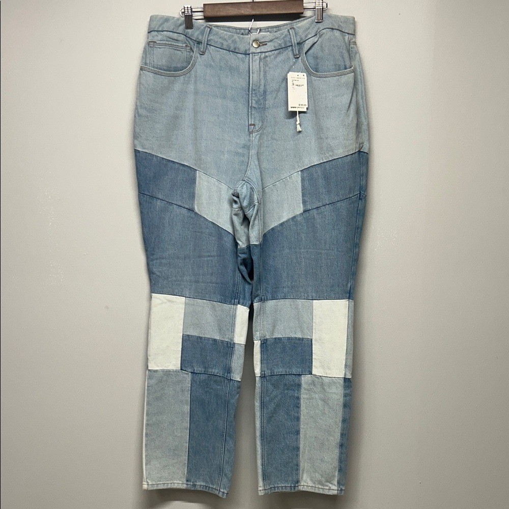 Good American Good &rsquo;90s Patch Jeans Size 15