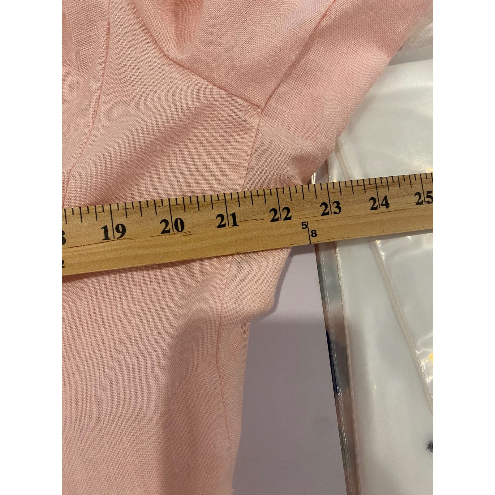 Vintage Pink Double Breasted Blazer Dress White Cuffed Short Sleeve Pastel 80s