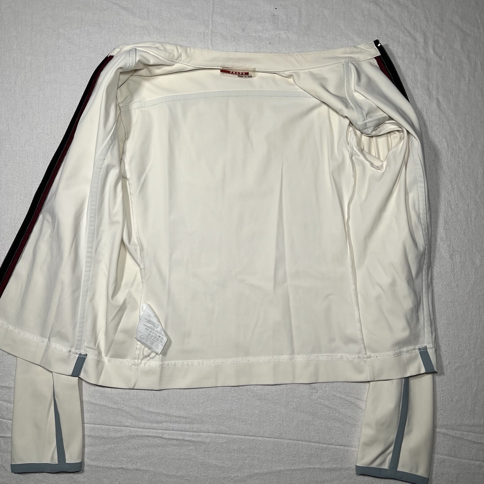 Vintage PRADA Zip Up Jacket Fashion Pre 2001 Biker Size Medium