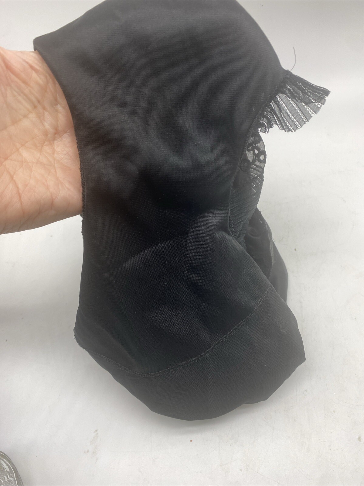 Vintage Roger’s Nylon Under Ware Panties Black Lace Gorgeous!
