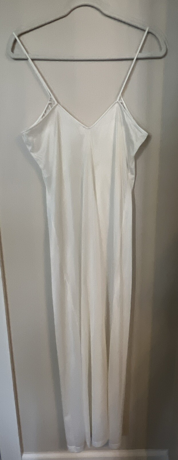 Vtg Sears Slip Long Full Maxi Length Ivory Size medium 12/14