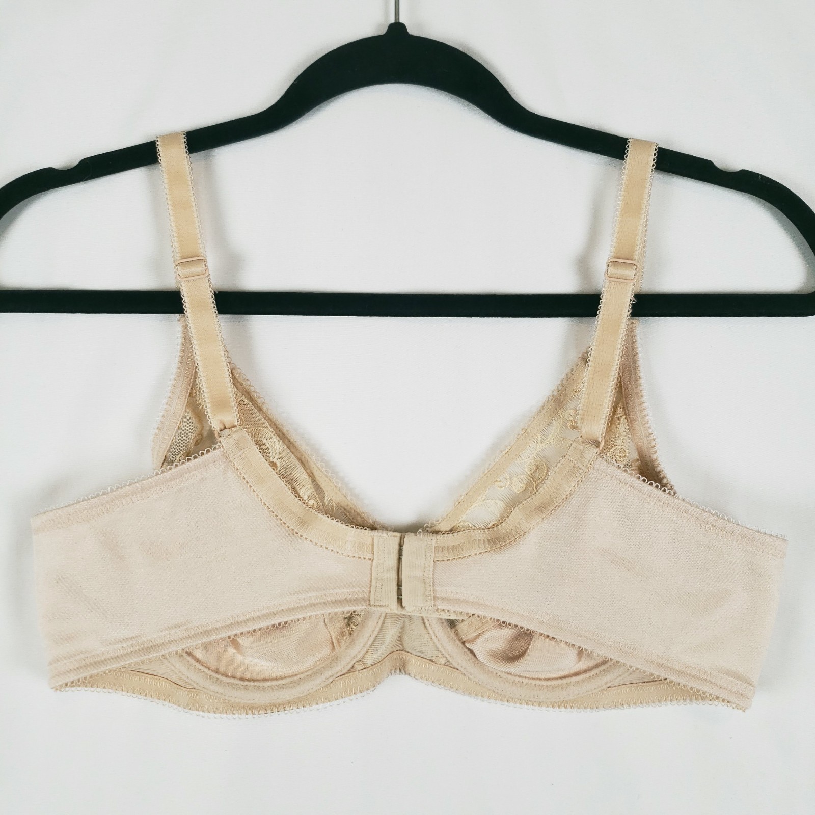 Wacoal Bra 36B Unlined Underwire Lace Trim Adjustable Straps 85106 Vintage