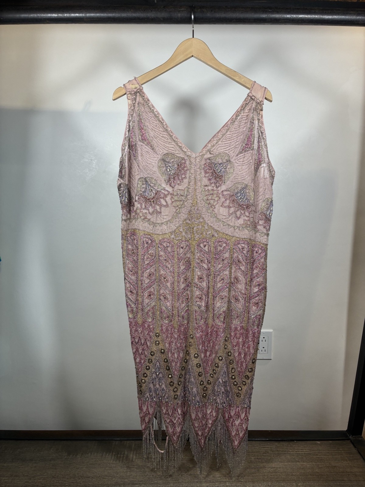 Insanely intricate vintage beaded flapper dress