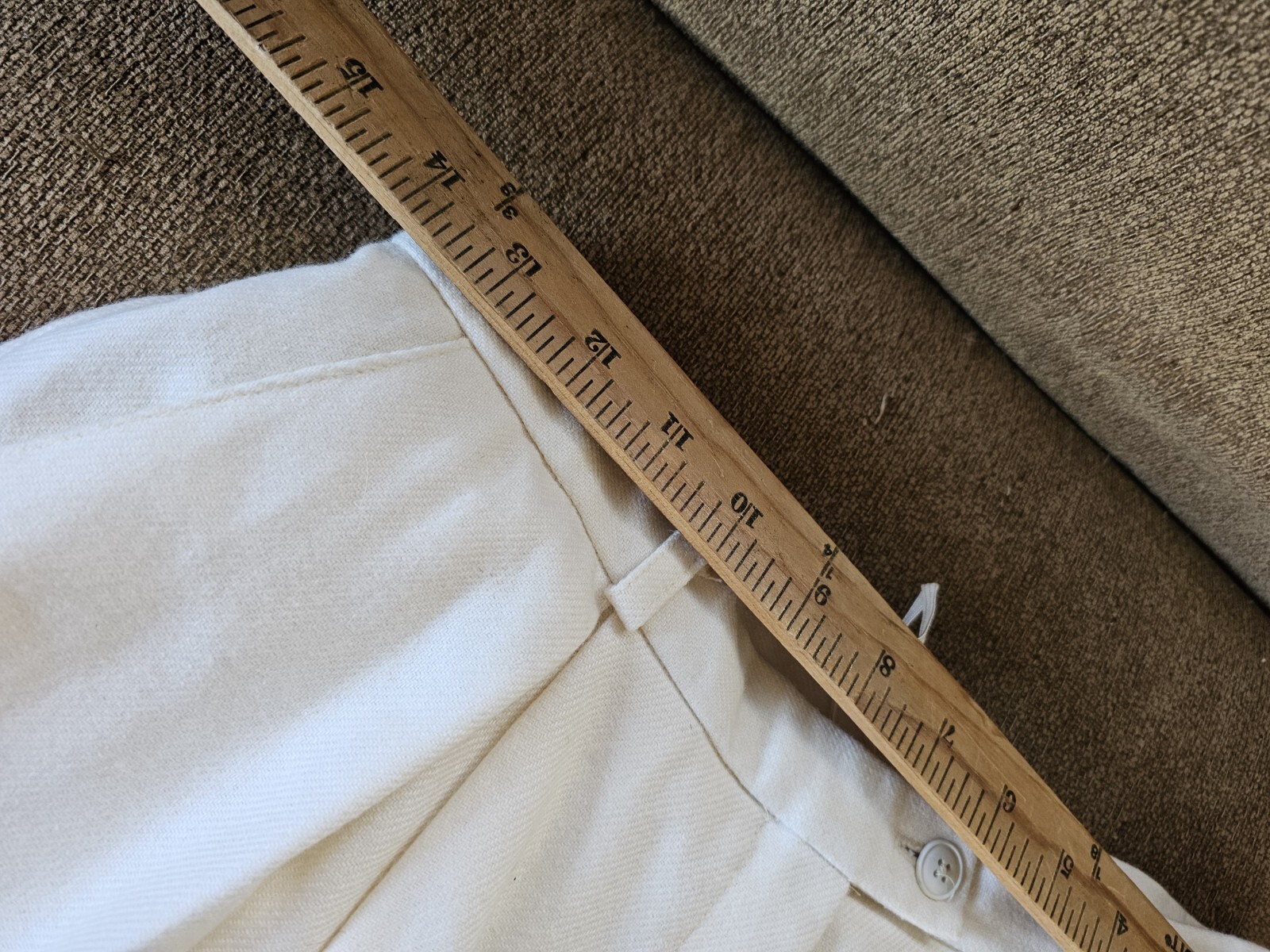 Vtg MJ Concepts In Sportswear Women&rsquo;s Wool Blend Shorts Skirts Sz 13 Ivory