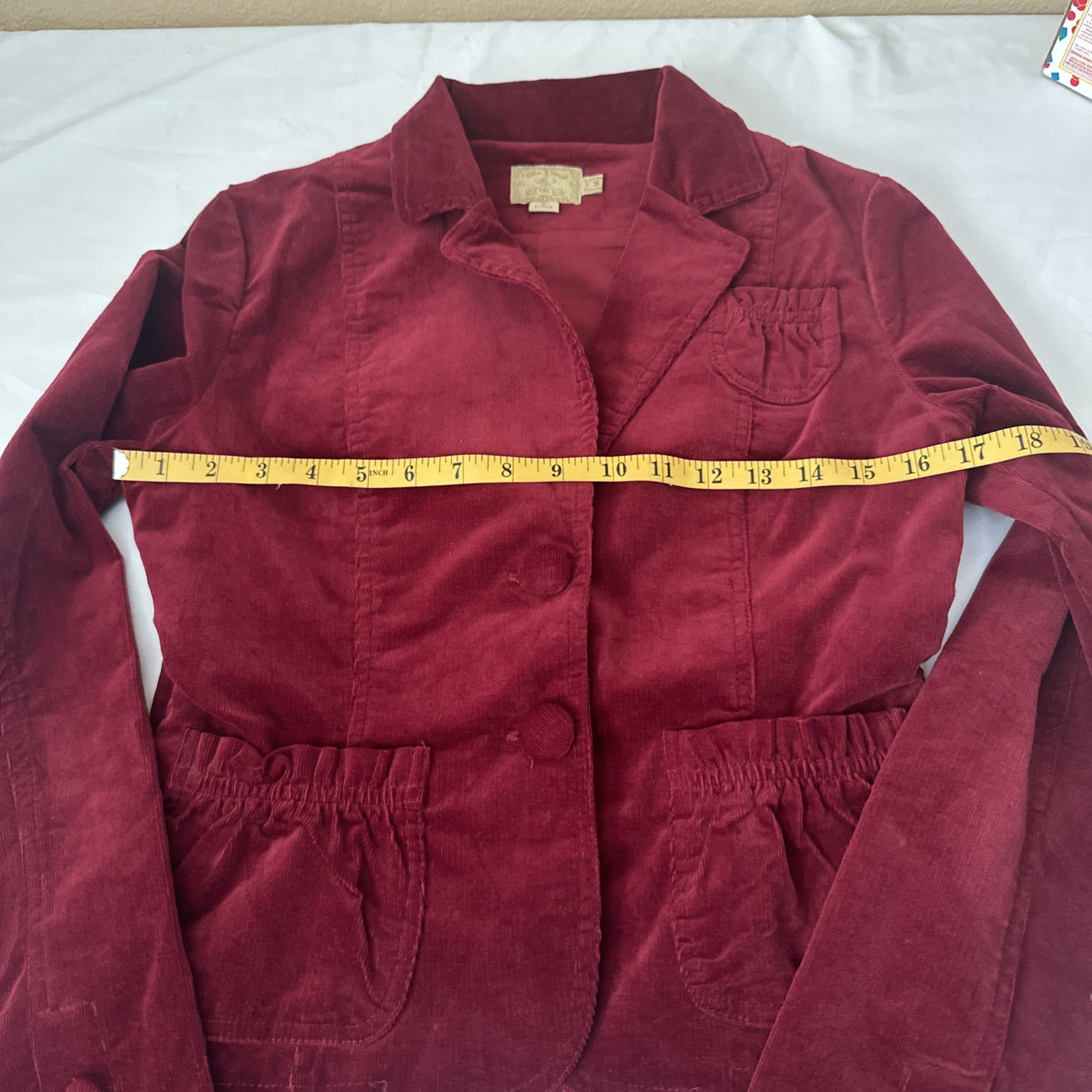 Vintage 1990’s Be Cool Corduroy Jacket Blazer Wine Red Size S