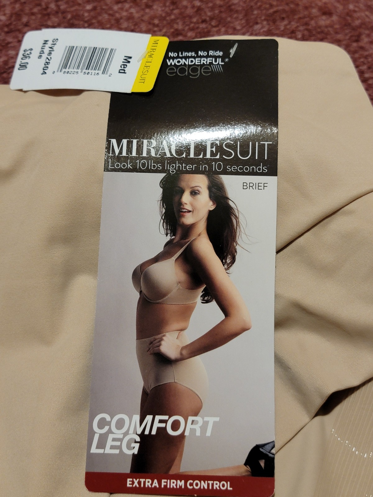 MiracleSuit Brief Wonderful Edge Size: Medium NWT ($36) Nude ~extra firm control