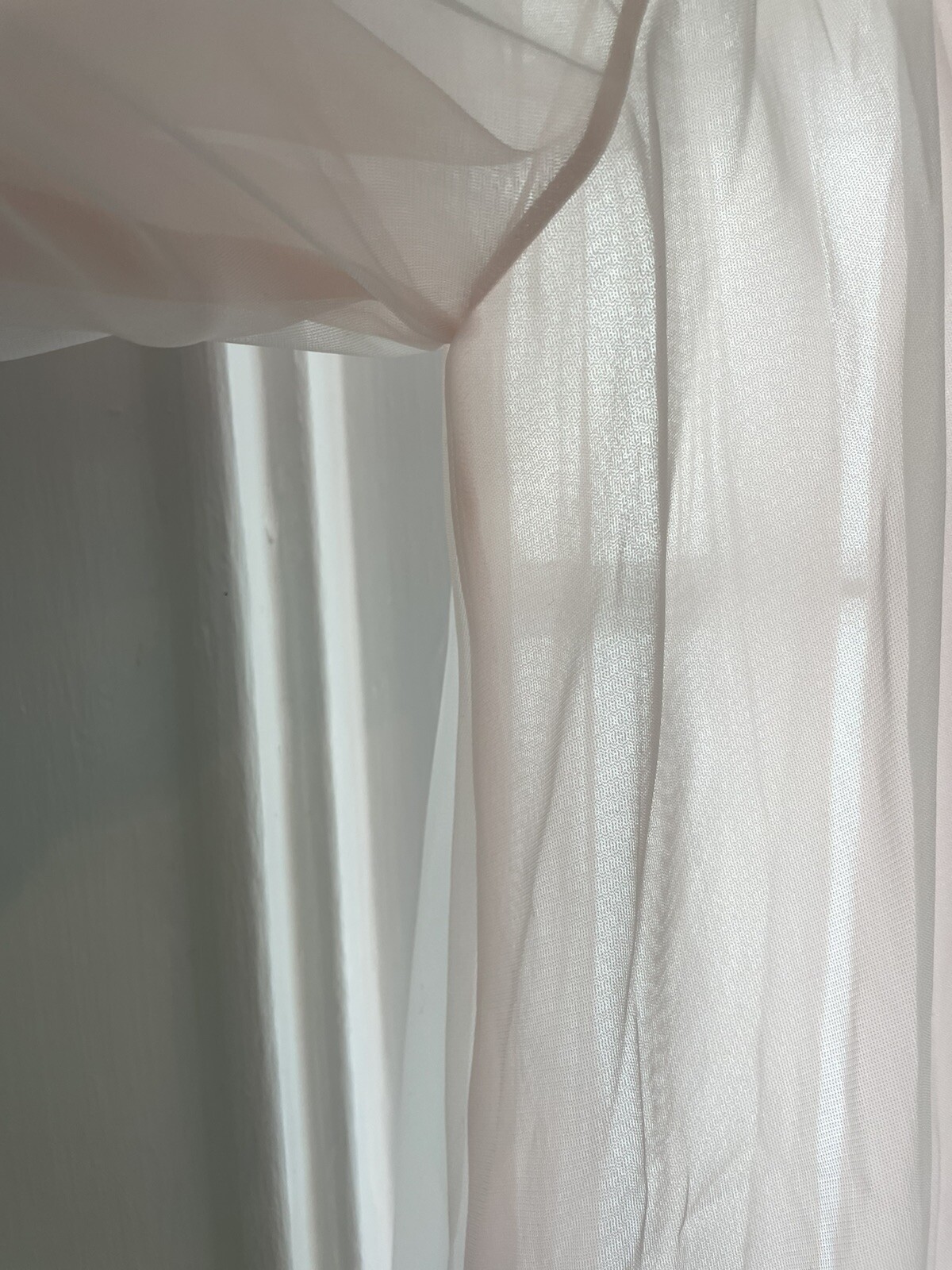 1950s Double Sheer Pink Robe Peignoir Carter&rsquo;s DuPont Nylon SZ S