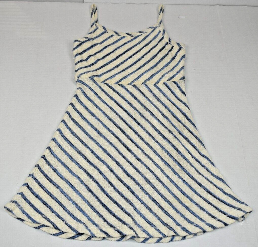 Vintage Dress Juicy Couture Size S Y2K Blue White Striped Terrycloth Made Macau