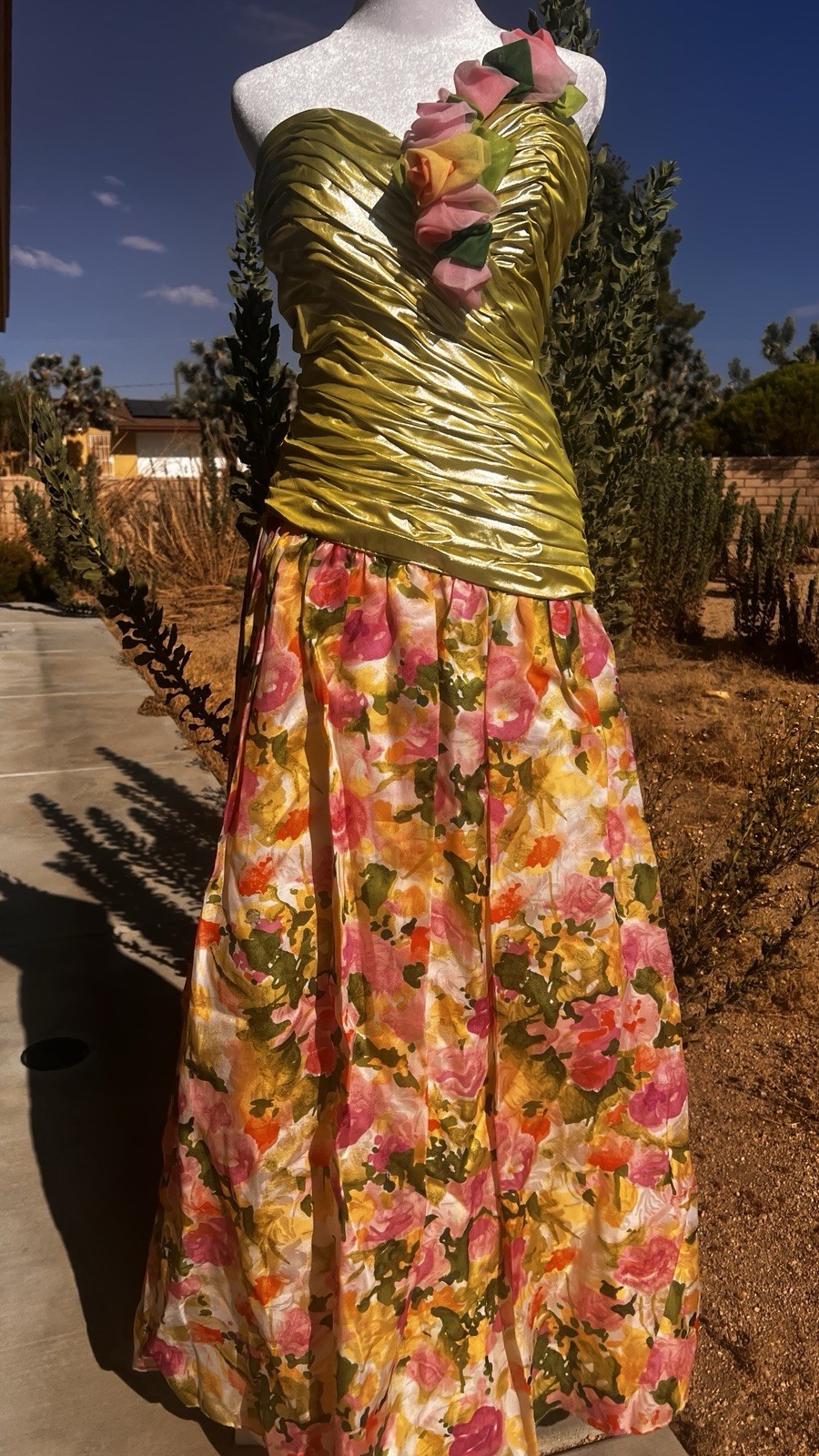 Vintage Exquisite Eugene Alexander Floral Fairy Silk Organza Gown!!! Size 4 Sml