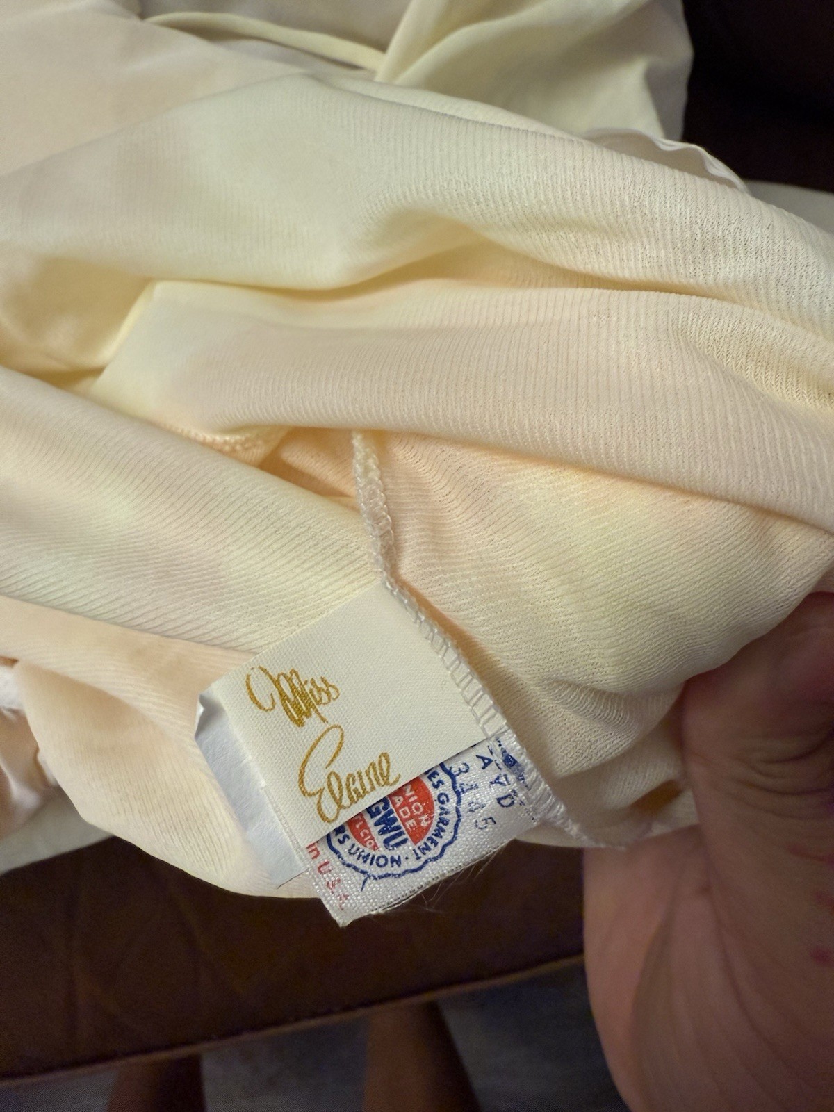 Vintage Miss Elaine Peignoir Long Robe Pink Yellow Sheer Hollywood Glam Large