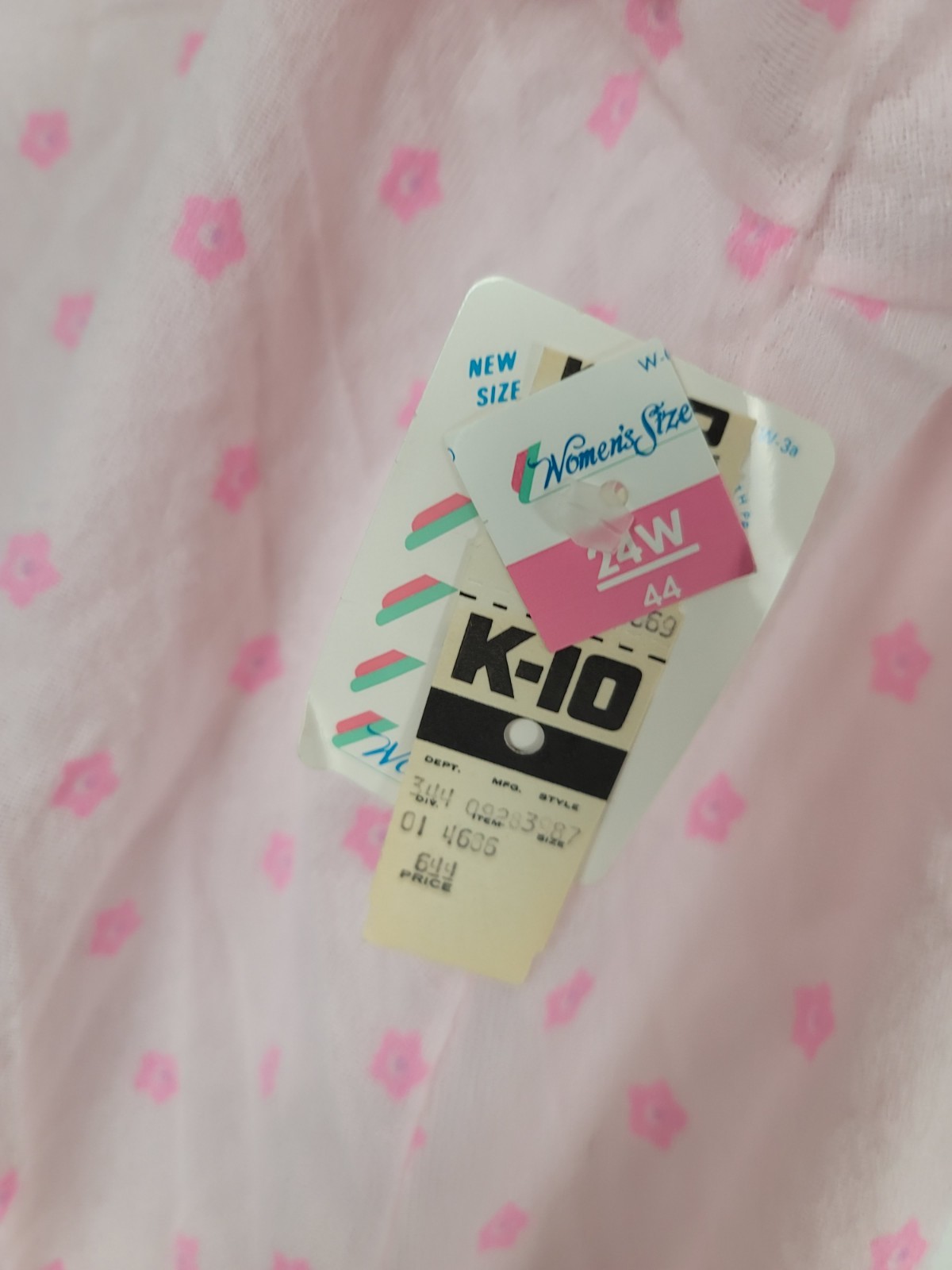 Vintage DANNI Of New York Soft Acetate Long Nightgown Women&rsquo;s 24W NOS Modest