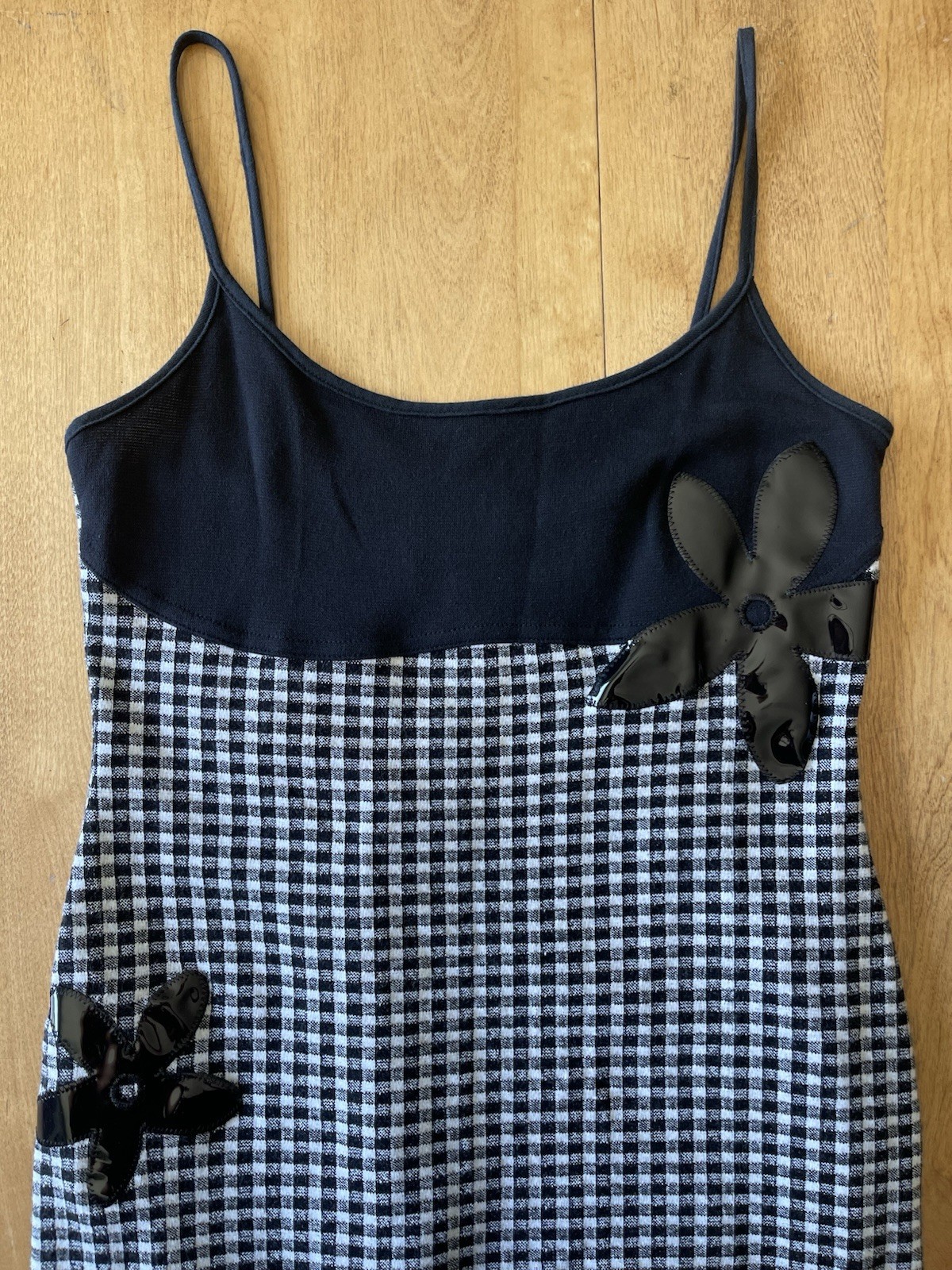 Vintage 90s Forever 21 U.S.A. Gingham Plaid Mini Dress Size Medium Y2K
