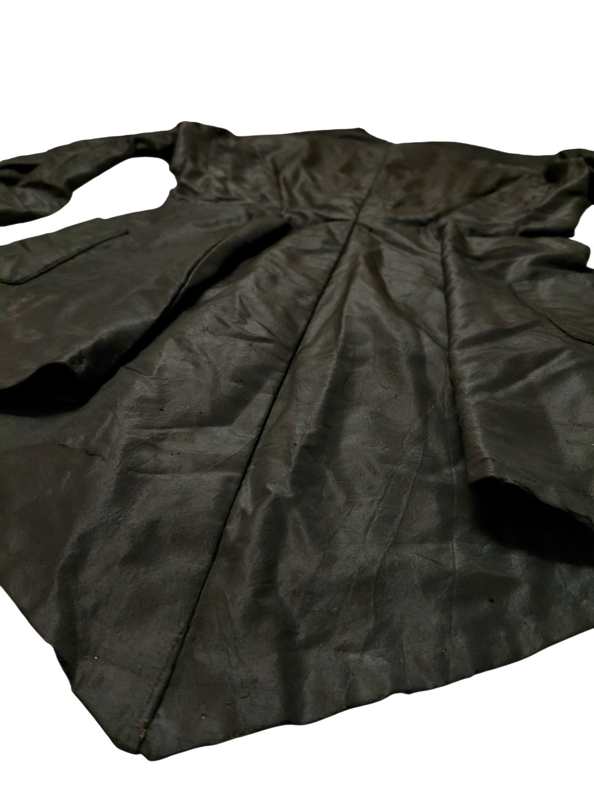 Antique Victorian Black Silk Taffeta Bodice 1870s-1890s Collector’s Piece